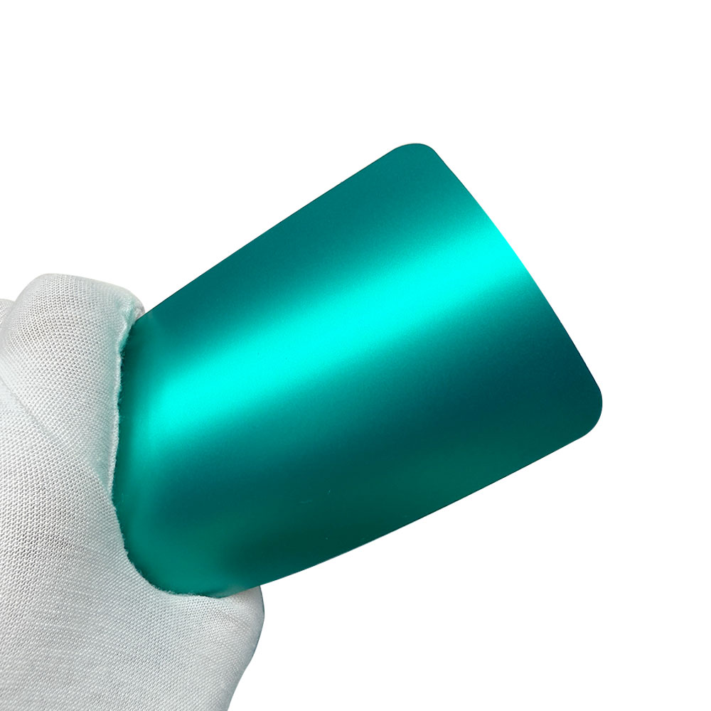 Matte Chrome Metal Emerald Green
